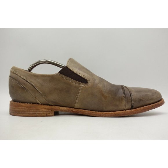Bed Stu Cobbler Series Brown Leather Cap Toe Slip On Loafers Shoes Men\'s 12 main image 10